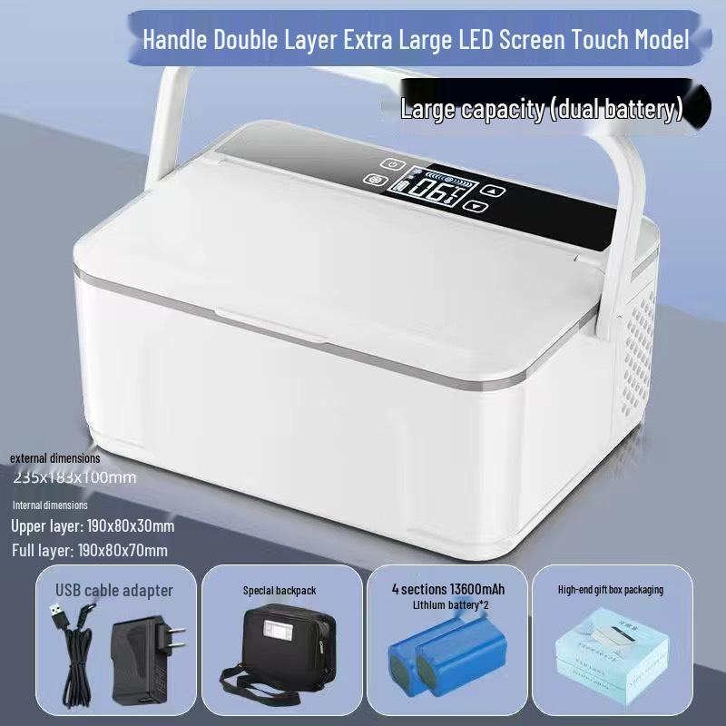 Портативный мини-холодильник для хранения инсулина и гормонов - Постоянная температура и перезаряжаемый