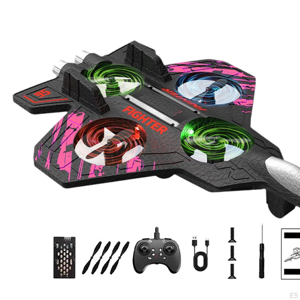 Portable RC Plane Gift for Boys, Fighter Model Aircraft Designed Ages 8-12