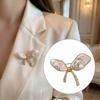 Pearl Like Pearl Brooch Rhinestone Women Pearl Butterfly Brooch High End Butterfly Brooch  Blazers