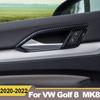 Для Volkawagen VW Golf 8 MK8 2022 Нержавеющая сталь автомобиля внутренняя дверная ручка чаша крышка отделка рамка наклейки аксессуары