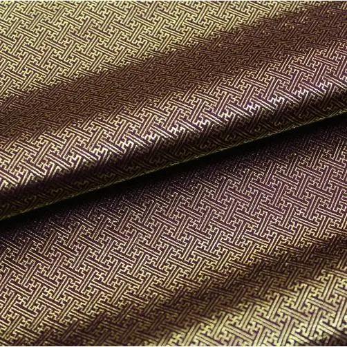 100x75 см 3D-парча из шёлка с пурпурным узором, пряжа Lame, одежда Cheongsam, ткань для шитья своими руками, жаккардовая ткань, ткань в буддийском стиле