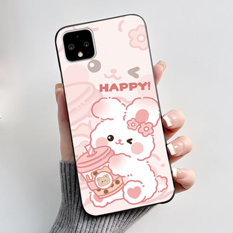 Чехол для Google Pixel 4 / 4XL / 4 XL Ультратонкий Тонкий Чехол Эстетичный Роскошный Милый Крутой Для Мальчиков Девочек Черный Матовый Мягкий Силиконовый Чехол
