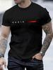 MBDMBD Men's Fashion Print T-Shirt - Casual Round Neck, Soft , Regular Fit, Summer Top, Knitted Fabric,