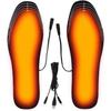 USB Heated Cuttable Insoles for Warm Feet - Rechargeable and Adjustable Heating Insoles