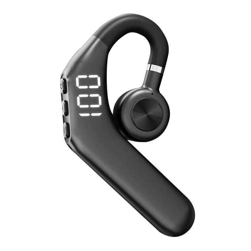 Bluetooth Headset Single Ear Air Conduction Not Into The Ear Hanging Ear Digital Display Motion Can Be Rotated Business