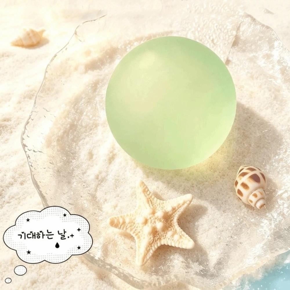 Soft Ball Quick-rebound Squeeze Toy Blue Crispy Handmade Ball Gift Coconut Oil Squishy Ball Office
