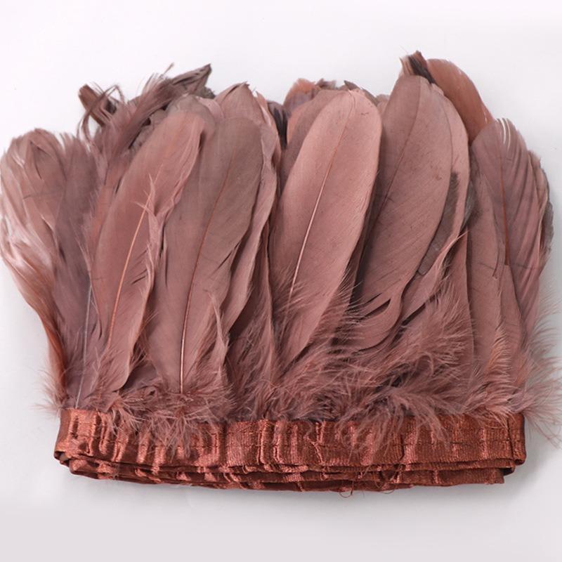 2-10 ярдов бахрома из куриных перьев отделка 10-15 см карнавальные аксессуары свадебный центральный элемент для декора шитье своими руками плюмас