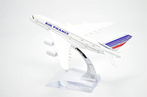 Династия Тан 1/400 16см Air France Airbus A380 Металлическая модель самолета Игрушка