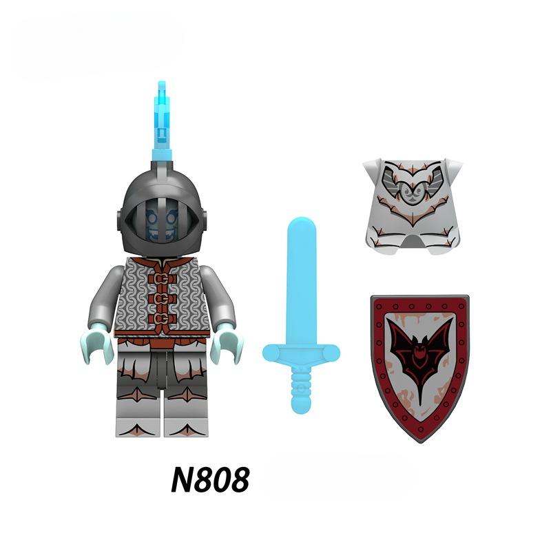 Строительный блок, средневековые войны роз, фигурки солдат, мини-строительная игрушка для детей N805 N806 N807 N808