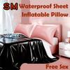 Lubricant Resist Sex Sheet Adult  Oil Massage SM Slave Erotic Games Sex Tools Waterproof Bed Cover Inflatable Pillows Set 18