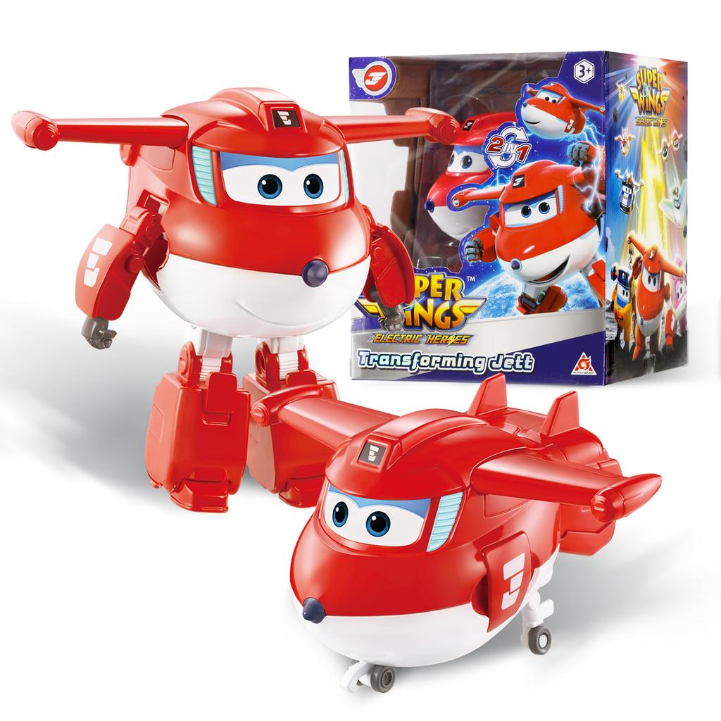 Super Wings S8 NEW Dizzy 5 Inches Transforming Transform from Airplane to Robot in 10 Steps Deformation Action Figures Kid Toys