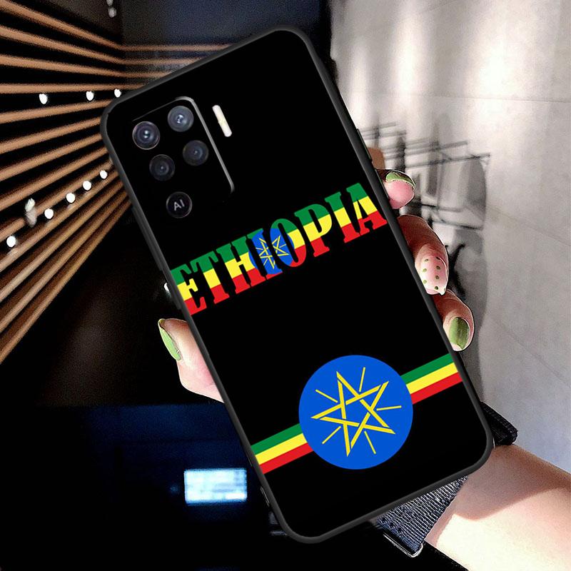 Чехол Флаг Эфиопии для Oppo A5 Pro A15 A17 A57 A77 A18 A38 A58 A78 A98 A94 A74 A54 A16 A76 A96 A40 A60 A80