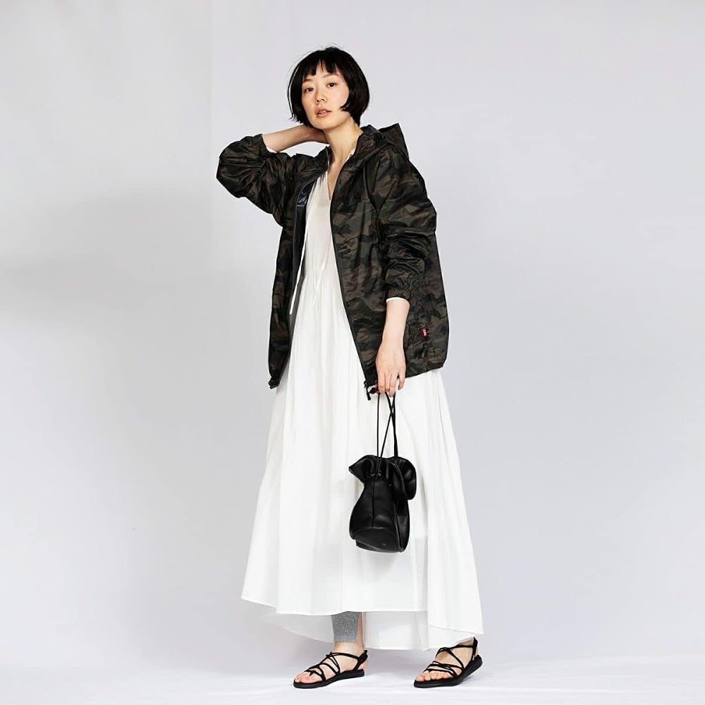 Doqment Waterproof Breathable Stretch Shield Jacket 7570 Melange Gray M (Suitable for Commuting,