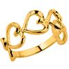Позолоченное кольцо 'Love'