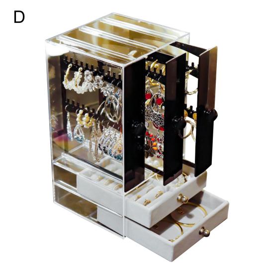 Органайзер для хранения сережек большой емкости, многофункциональный PS, большие ящики, коробка для демонстрации ювелирных изделий для браслетов