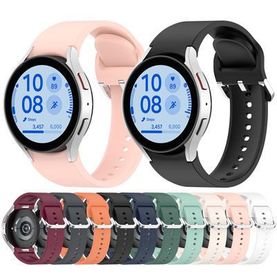 Силиконовый ремешок для Samsung Galaxy Watch 7 FE 6 4 Classic 5 pro 44 мм 40 мм 43 мм 47 мм 45 мм Браслет Galaxy Watch6 7 Ремешок