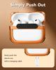 Металлический полый чехол Oatsbasf для AirPods Pro 3 (2025)  Мощная защита от падений Открывается одним касанием Совместимость с зарядкой MagSafe