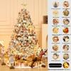 Nordic-Inspired High-End White Snow Christmas Tree Decoration Set (1.5/1.8/2.1m)