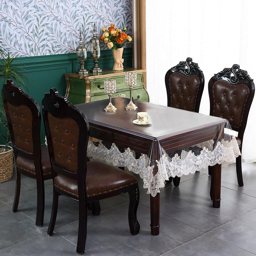 ПВХ Мягкое Стекло Прозрачная Скатерть Бытовая Многоцелевая Защитная Ткань для Домашнего Декора Водонепроницаемая Пятноустойчивая Не Требует Стирки