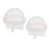 2 Pieces Sphere Ball Shape Silicone Mould for Resin Casting Craft 50mm 60mm