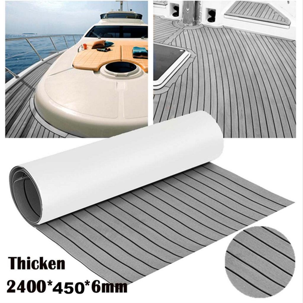 17.7"x94.5" EVA Teak Marine Decking 0.24" Self-Adhesive