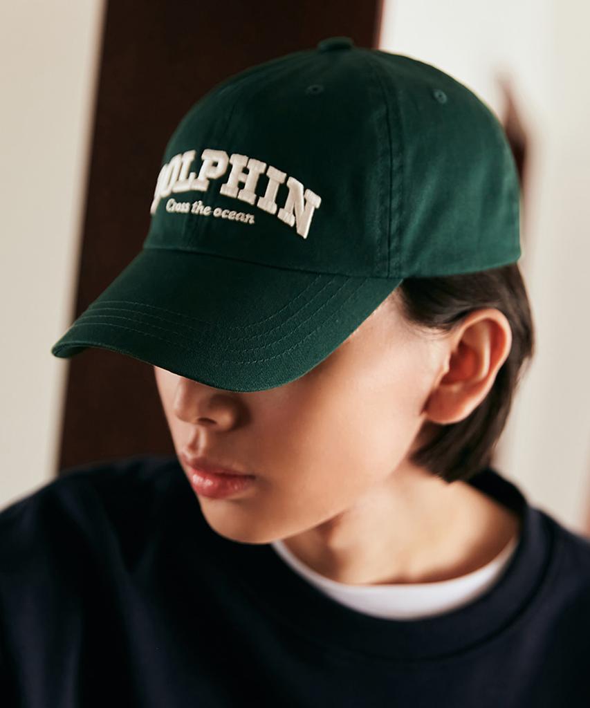 DOLPHIN WAVE APPAREL Кепка с аутентичным логотипом DOLPHIN, темно-зеленая