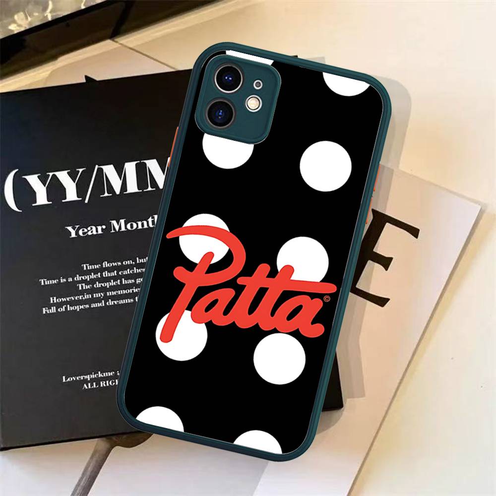 Модный Матовый Защитный Чехол P-pattas Для IPhone 16 15 14 13 12 11 Pro Max X XS MAX Защитный Чехол