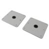 2PCS Boat Seat Bases Aluminium Alloy 6 Screw Holes 3 4 Inch Pin Post Mounting Base for Marine Boat Swivel Seats