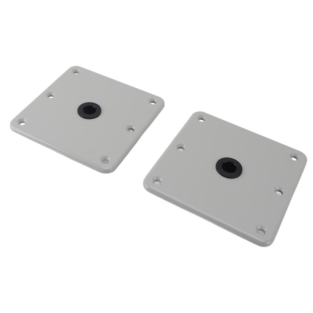 2PCS Boat Seat Bases Aluminium Alloy 6 Screw Holes 3 4 Inch Pin Post Mounting Base for Marine Boat Swivel Seats
