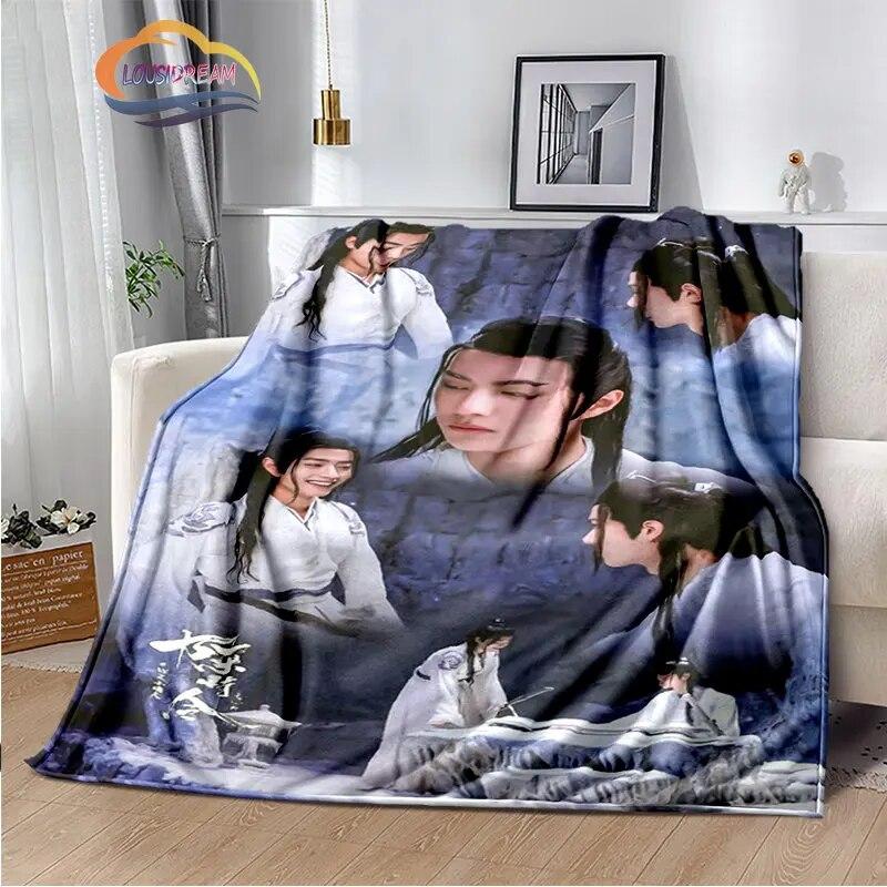 The Untamed Flannel Blankets Popular Tv Weiwuxian Blanket Portable Warm Blanket for Sofa Bed Soft Gifts Girls and Fans