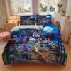 3pcs Cartoon Scooby Doo Design Bedding Set, Including 1 Quilt Cover and 2 Pillow Shams, Without Filling, Soft and Comfortable Home Bedroom F
