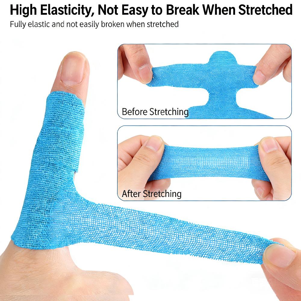 10Pcs Double Strap Irregular Finger Bandage, Elastic Protective Wrap for Sports,Basketball,Climbing,Writing,Anti-Slip Finger