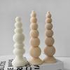 DIY Round Ball Long Rod Candle Silicone Mold Cylinder Aroma Candle Plaster Ornament Molds Handmade Candle Making Supplies