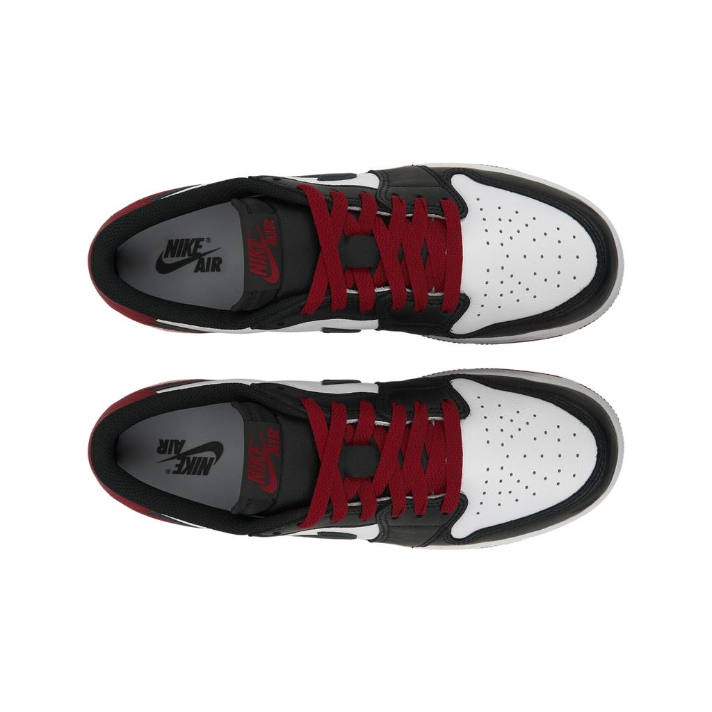 Детские кроссовки Air Jordan 1 Retro Low OG GS Black Toe White Varsity-Red CZ0858-106