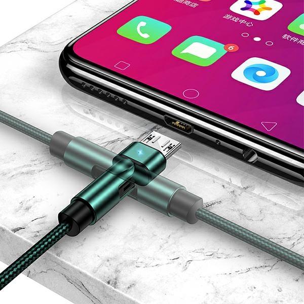 Kabel microUSB USAMS 1m Szybkie ładowanie Zielony