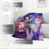 K-POP Аниме Девичья Группа  Четыре Сезона Мягкое Теплое Одеяло  Всесезонное Толстое Вязаное Полиэстеровое Покрывало для Кровати, Кемпинга, Путешествий  Идеальный Подарок