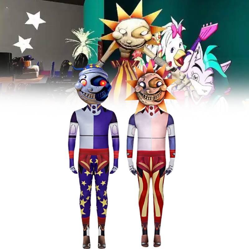 Косплей-комбинезон Fnaf Солнце и Луна из молочного шелка, костюм для ролевых игр для поклонников аниме