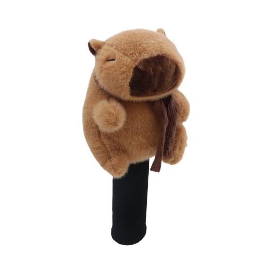 Плюшевый чехол на голову гольф-клуба капибара, мягкая игрушка, кукла, чехол-протектор для головы гольф-дерева, драйвера, аксессуары для гольфа, подарок для гольфиста, мужчины, женщины