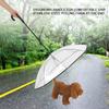Portable Pet Umbrella Assemble Type Dog Cat Umbrella with Pulling Leash Chain for Rainy