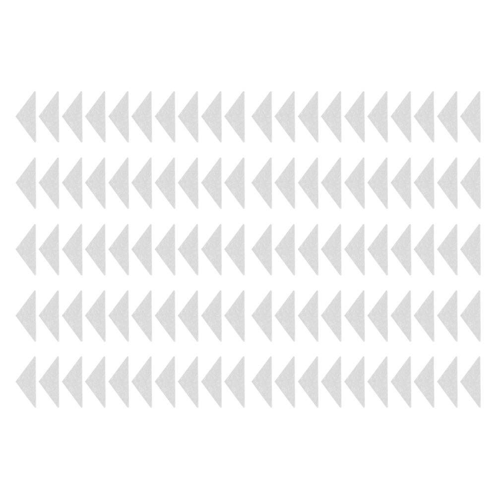 100pcs Triangular Shape Adhesive Collar Stays Self Adhesive Shirt Neck Stays Office Wear