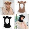 Warm Windproof Plush Beanies Caps Earflap Earmuff Winter Hats Bear Ear Hat