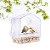 Ramidos Acrylic Window With Strong Suction Cup Birdhouse Feed Bird Pet Feeder Clear