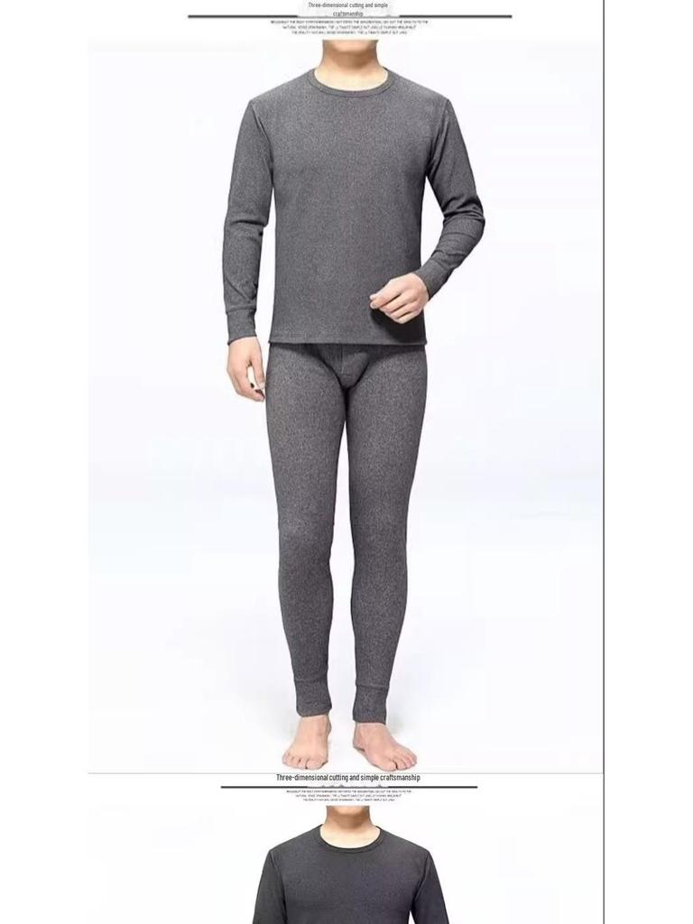 Мужской зимний термокостюм из немецкого бархата с подогревом: Комплект из двухстороннего теплого нижнего белья и утепленных леггинсов