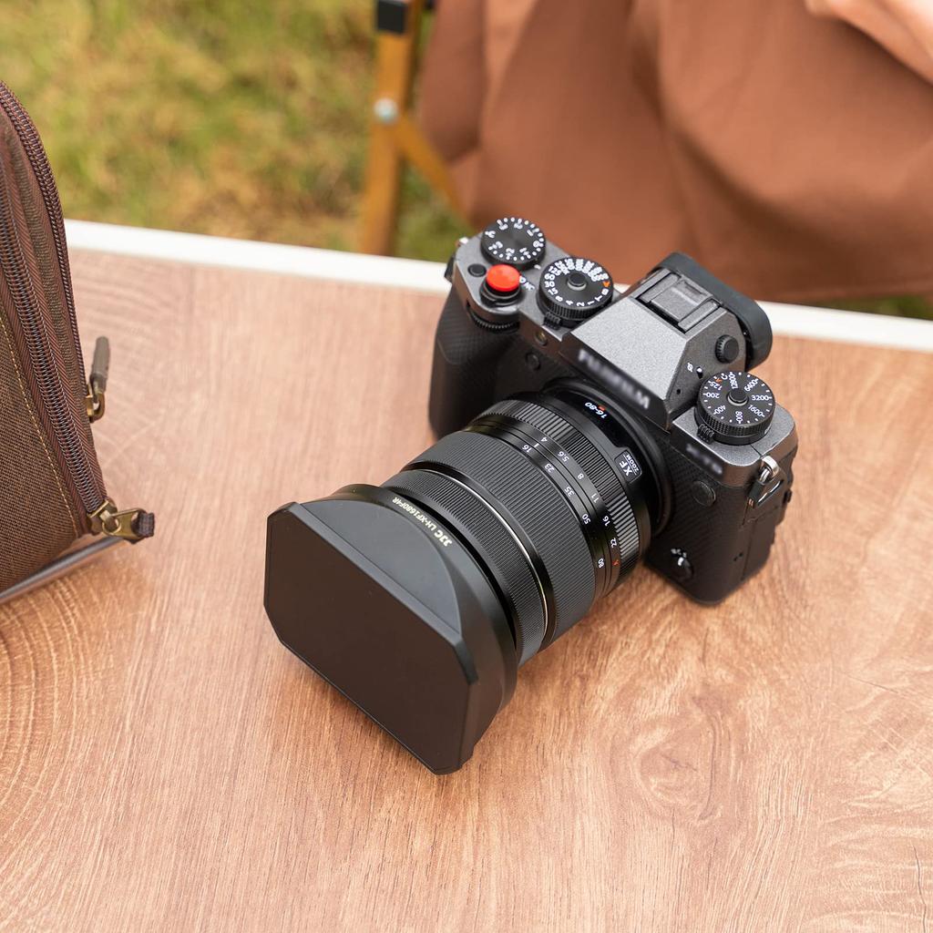 JJC Металлический квадратный бленда для объектива Крышка для объектива для Fujifilm XF F4 R OIS WR Объектива с чистящей салфеткой + 16-80мм