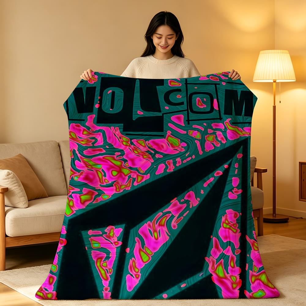 Бренд V-Volcom Плед Throw Высокой Плотности Короткий Плюш Мягкий Гипоаллергенный для Дивана Дремоты Кондиционируемой Комнаты