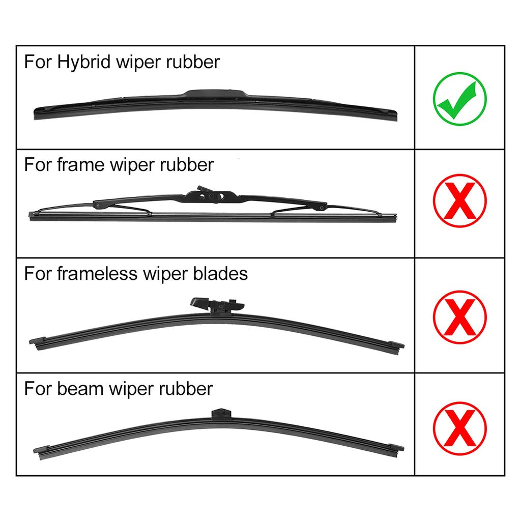 uxcell Wiper Replacement Rubber, Wiper Rubber, Wiper , Wiper Strip, Width 0.3 x 0.4