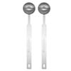 Uxcell 2-Pack Single Measuring Spoons, 1.5 Tsp (12 Tbsp 7.5 Ml) TeaspoonTablespoon, 430 Stainless Steel, Single Small Square Bowl Measuring Spoon