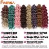 Волосы Ocean Wave Crochet Deep Wave Hawaii Curl Crochet Braids Синтетические косички Наращивание волос Ombre Blonde 18 дюймов Африканские кудри