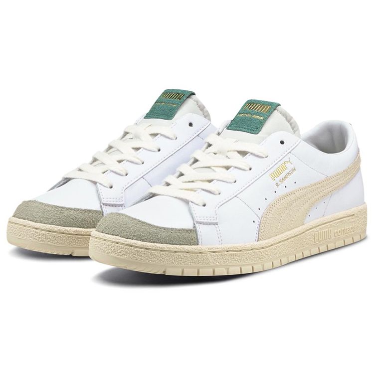 Puma Кроссовки Ralph Sampson 70 Lo Retro с низким верхом Унисекс Кроссовки Белый Абрикосовый Зеленый 375474-01