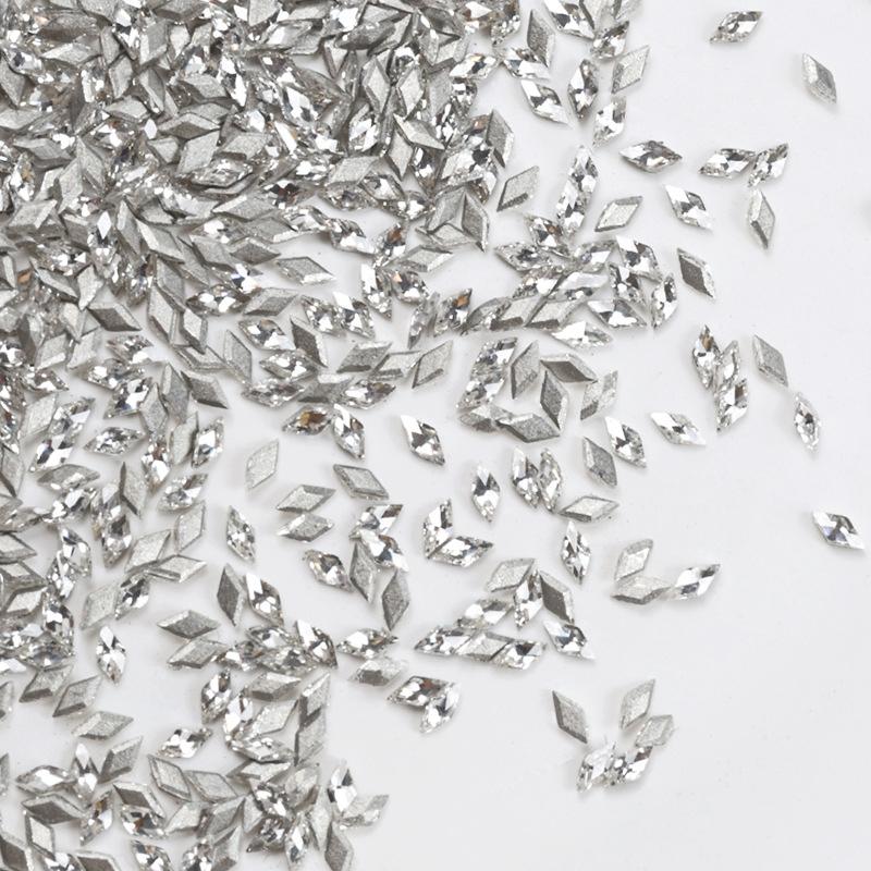 50 шт. мини-размера 3D цирконовые украшения в форме маркизы для дизайна ногтей, подвески из драгоценных камней, аксессуары для украшения ногтей